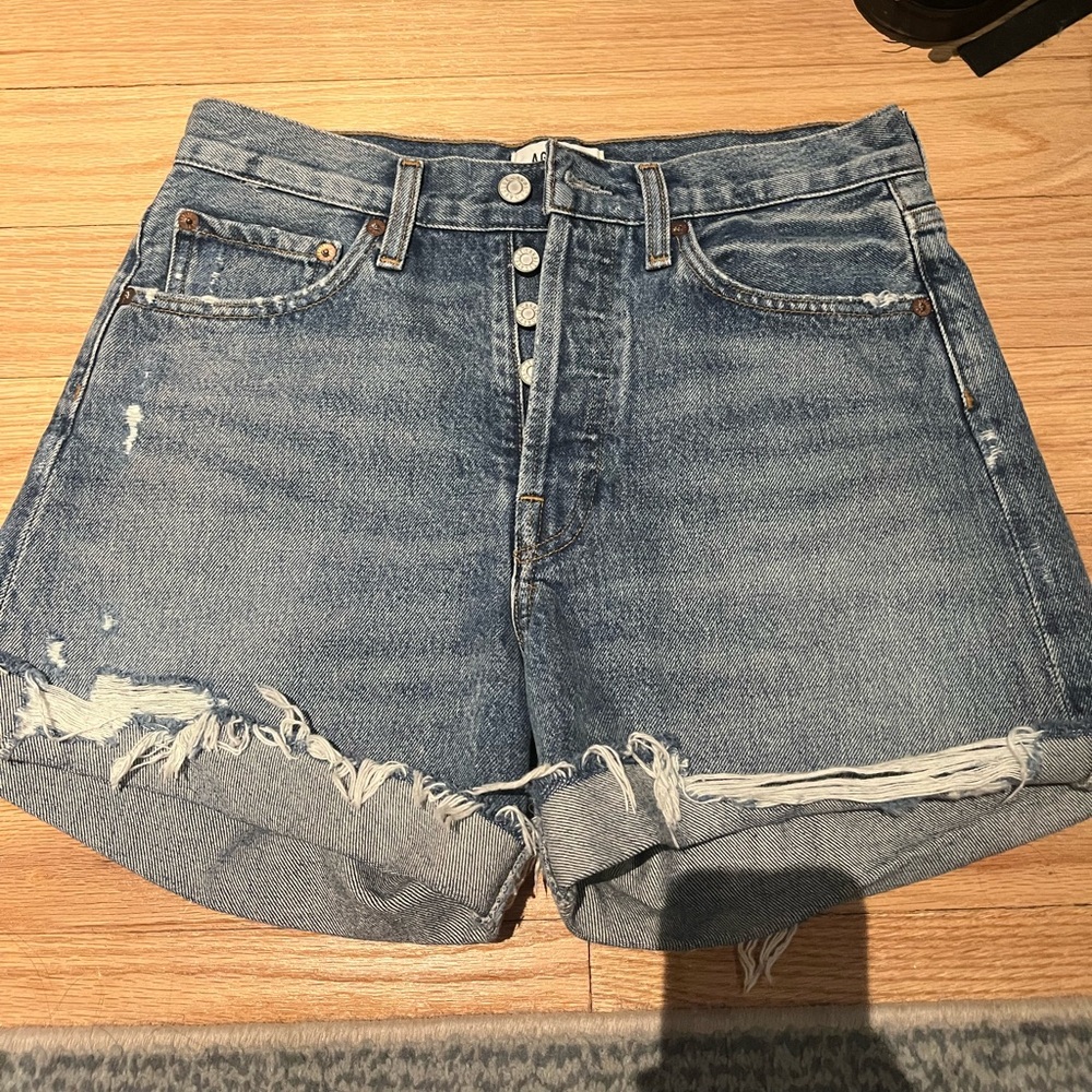 Agolde Parker Denim Shorts